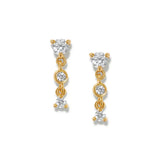 925 Sterling Silver Small Stud Earrings with Zircon