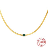 925 Silver Snake Chain Choker Necklace Fine Jewelry