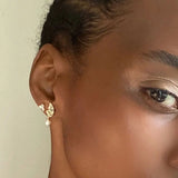 925 Silver Butterfly Pearl Ear Piercing Stud Earrings