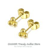 925 Silver Zircon Ear Studs Cross Star C-shape Earrings