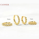 925 Silver Earrings Geometric Hoops 6 7 8 9mm Jewelry