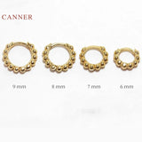 925 Silver Earrings Geometric Hoops 6 7 8 9mm Jewelry