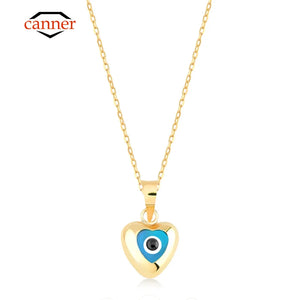 925 Silver Devil Eye Pendant Necklace for Women