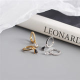 925 Silver Zircon Ear Buckle for Women Men Jewelry Earrings Gift