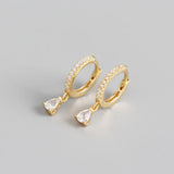 925 Silver Zircon Ear Buckle for Women Men Jewelry Earrings Gift