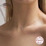 925 Silver Geometric Rivet Diamond Necklace for Women Choker Chain