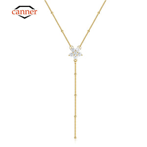 925 Silver Geometric Clavicle Necklace for Women