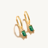 Colorful Zircon 925 Silver Hoop Earrings Women