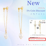 925 Silver Long Crystal Tassel Dangle Earrings Wedding Drop Earrings