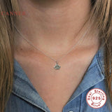 925 Sterling Silver Necklace Cat Dog Paw Chain 18k Choker Necklace