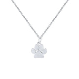 925 Sterling Silver Necklace Cat Dog Paw Chain 18k Choker Necklace
