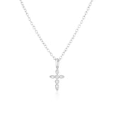925 Sterling Silver Cross Pendant Necklace for Women