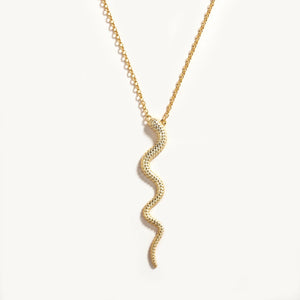 925 Silver Necklace Snake Pendant 18K Collar Joyero