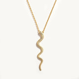 925 Silver Necklace Snake Pendant 18K Collar Joyero