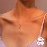 925 Silver Snake Pendant Necklace for Women