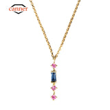 925 Silver Zircon Pendant Necklace Wedding Clavicle Chain
