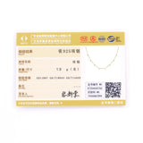 925 Sterling Silver Necklace Women Square Diamond Choker Collar