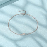 925 Sterling Silver Stackable Bangle Bracelet Chain Pearl Bracelet