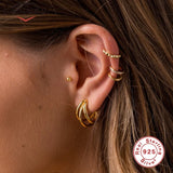 925 Silver Stud Earrings for Women Fine Jewelry