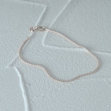 S925 Sterling Silver Bead Chain Bracelet Minimalist Ladies Bracelet