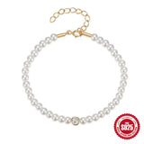 S925 Sterling Silver Bead Chain Bracelet Minimalist Ladies Bracelet