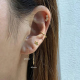 Real Silver 925 Chain Drop Earrings for Women
