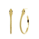 Real Silver 925 Snake Drop Earrings for Women