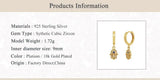 Real Silver 925 Mini Palm Drop Earrings Pendientes Jewelry