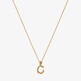 925 Silver Initial Letter Pendant Choker Necklace for Women