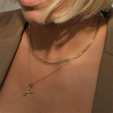 925 Silver Initial Letter Pendant Choker Necklace for Women