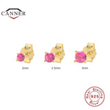 Rose 925 Sterling Silver Stud Earrings for Women Small Piercing Earring Earings