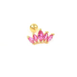 Rose 925 Sterling Silver Stud Earrings for Women Small Piercing Earring Earings
