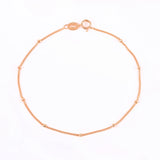 925 Sterling Silver Round Beads Bracelet for Women