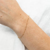 925 Sterling Silver Round Beads Bracelet for Women