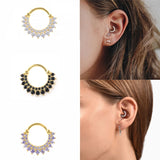 925 Sterling Silver Round Nose Ring Stud Earrings Vintage