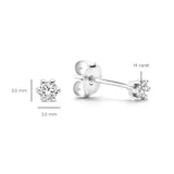 S925 Sterling Silver Star Stud Earrings for Women