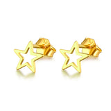S925 Sterling Silver Star Stud Earrings for Women