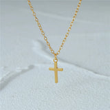 S925 Silver Cross Zircon Pendant Necklaces For Women Girls Jewelry