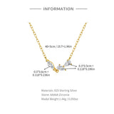 S925 Silver Cross Zircon Pendant Necklaces For Women Girls Jewelry