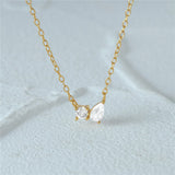S925 Silver Cross Zircon Pendant Necklaces For Women Girls Jewelry