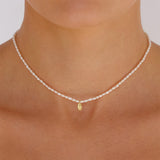 S925 Silver Star Devil Eye Pearl Necklace