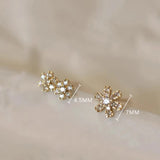 S925 Sterling Silver Flower and Bunny Stud Earrings