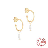 Sapphire Zircon 925 Silver Piercing Stud Earrings for Women Brincos