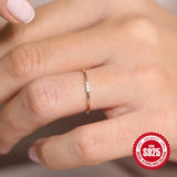 925 Sterling Silver Women's Colorful CZ Rings Anniversary Gift Jewelry