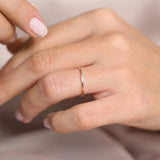 925 Sterling Silver Women's Colorful CZ Rings Anniversary Gift Jewelry