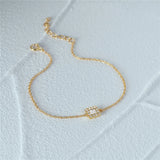 925 Sterling Silver Zircon Chain Bracelet for Girls