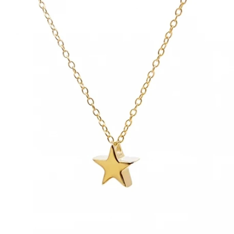 925 Sterling Silver Mini Star Necklace for Women Choker Necklace