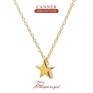 925 Sterling Silver Mini Star Necklace for Women Choker Necklace