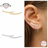 925 Silver Stud Earrings for Women Cartilage Earring Jewelry Gift