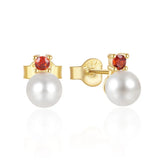 925 Silver Pearl Stud Earrings for Women Personalized Gift